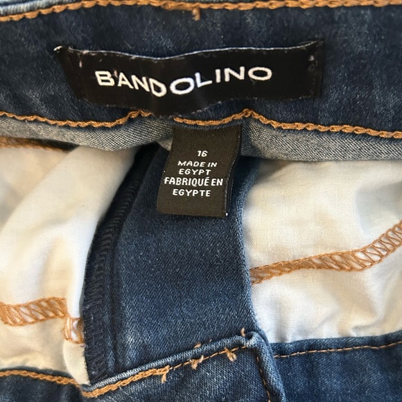 Bandolino Amy Blue Denim Jeans Size 16 - Picture 6 of 12